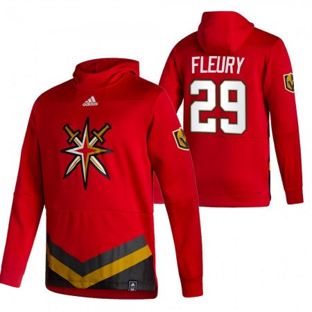 Herren Eishockey Vegas Golden Knights Marc-andre Fleury 29 2020-21 Reverse Retro Pullover Hooded Sweatshirt